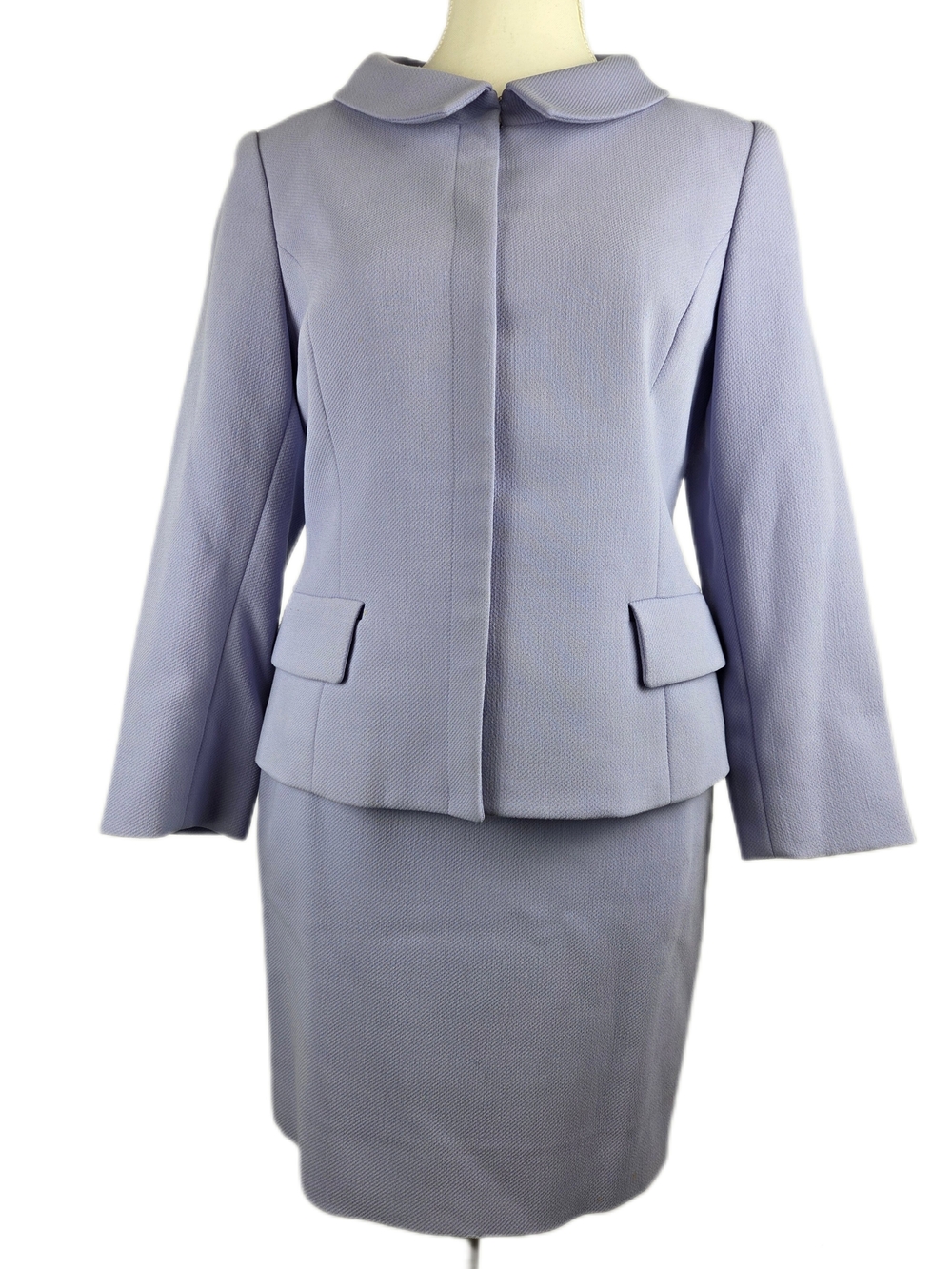 Vintage B. Bennett Lavender Skirt Suit Set – Pastel Purple Blazer & Pencil Skirt